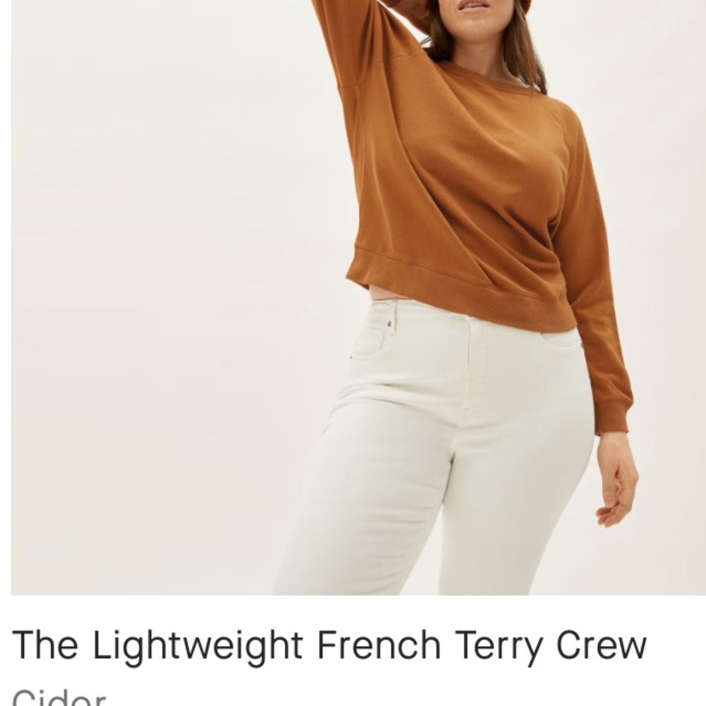 Everlane Lightweight French Terry Crew Sweater